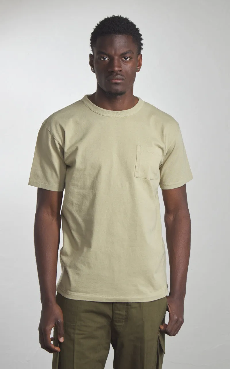 Houston Pigment Dyed Pocket T-Shirt Olive sold by Cultizm product image thumbnail 2