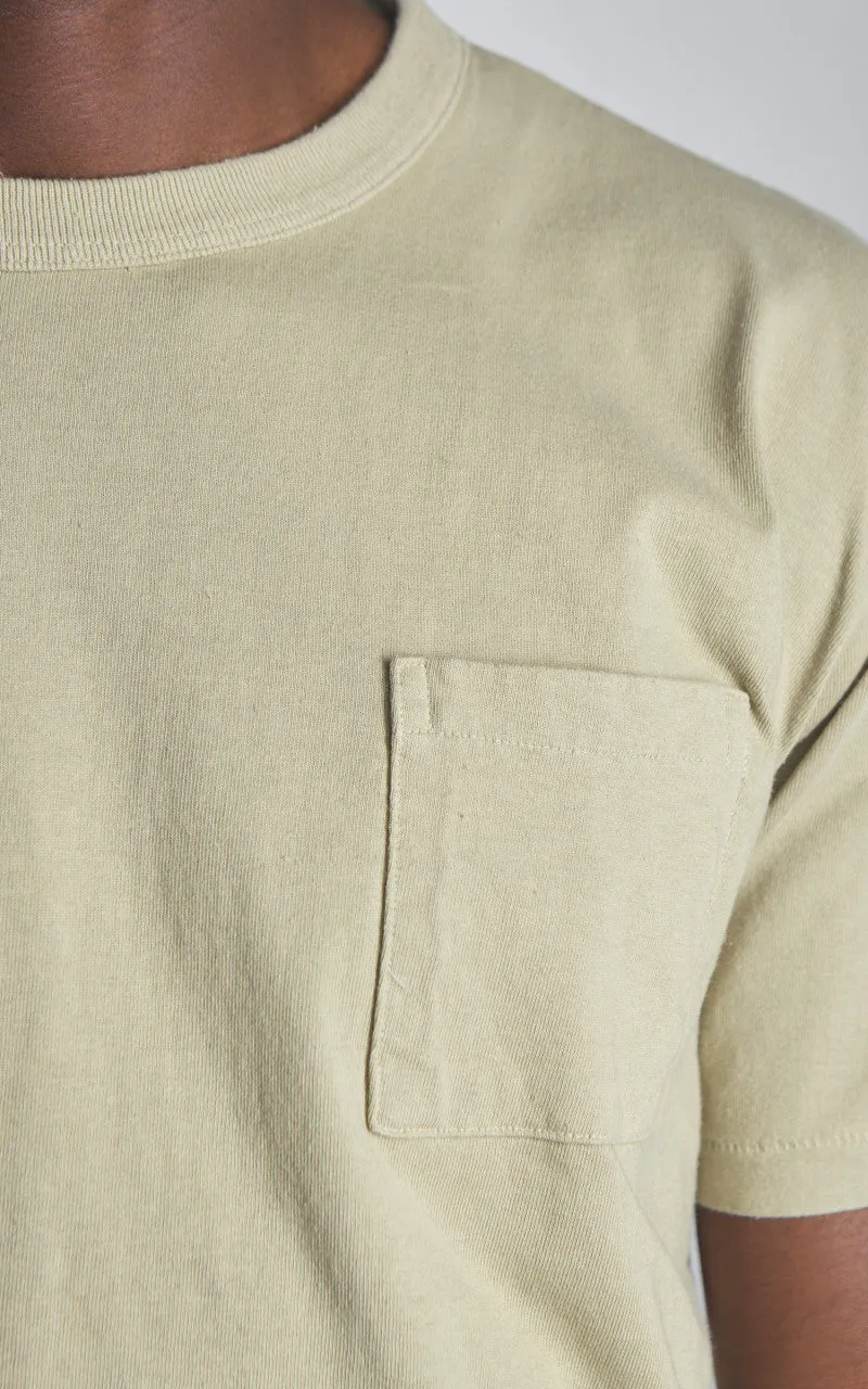 Houston Pigment Dyed Pocket T-Shirt Olive sold by Cultizm product image thumbnail 4