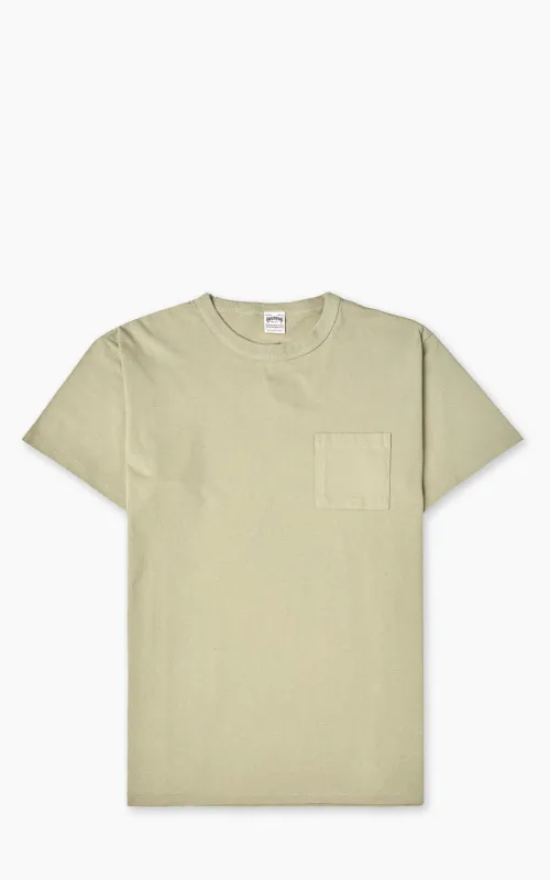 Houston Pigment Dyed Pocket T-Shirt Olive sold by Cultizm