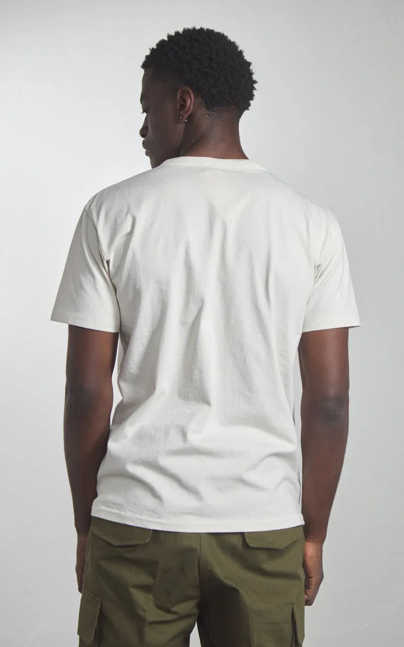 Houston Pigment Dyed Pocket T-Shirt Off White sold by Cultizm product image thumbnail 5