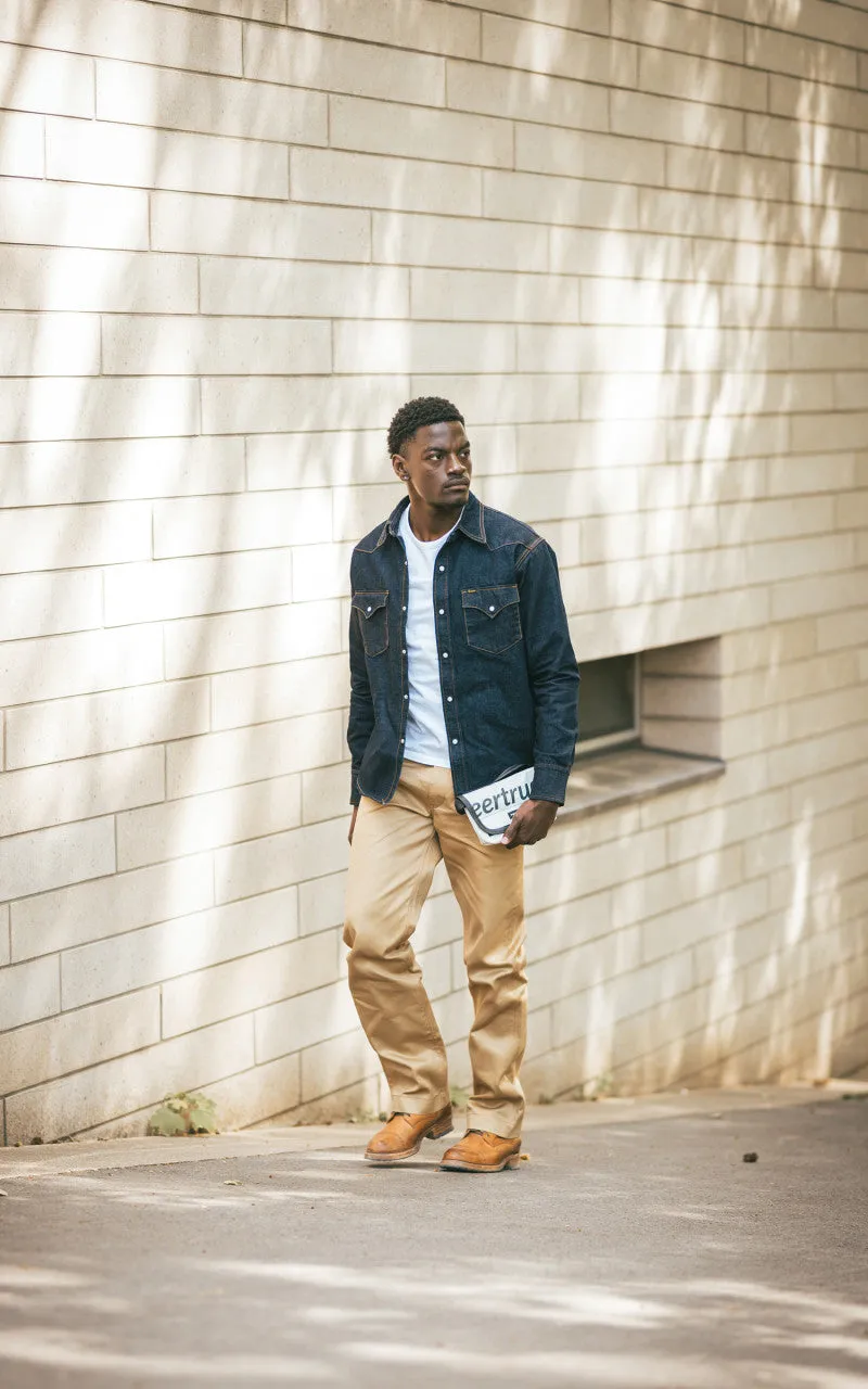 Studio D'Artisan D5571 Selvedge Denim Western Shirt One Wash Indigo sold by Cultizm product image thumbnail 2