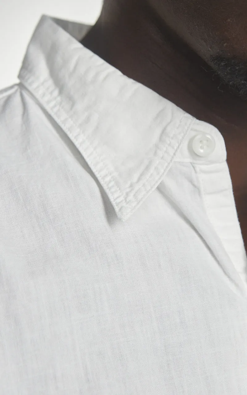 OrSlow Short Sleeve Chambray Work Shirt White sold by Cultizm product image thumbnail 4