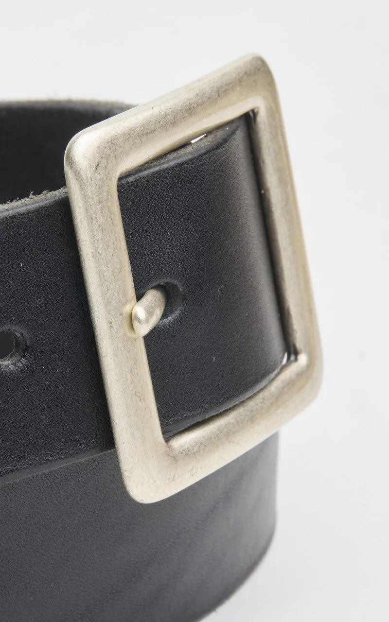 Jean Dessel Heavy Square Buckle Belt 4cm Black sold by Cultizm product image thumbnail 2