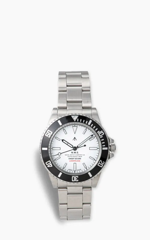 Naval Watch Company by LOWERCASE FRXE006 Sweep Second White Dial Metal made by Cultizm