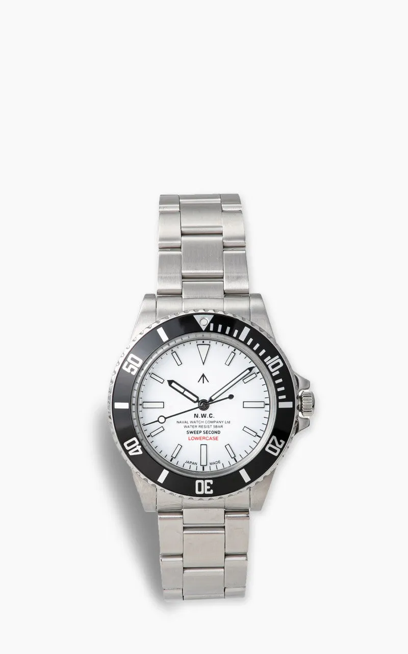 Naval Watch Company by LOWERCASE FRXE006 Sweep Second White Dial Metal sold by Cultizm