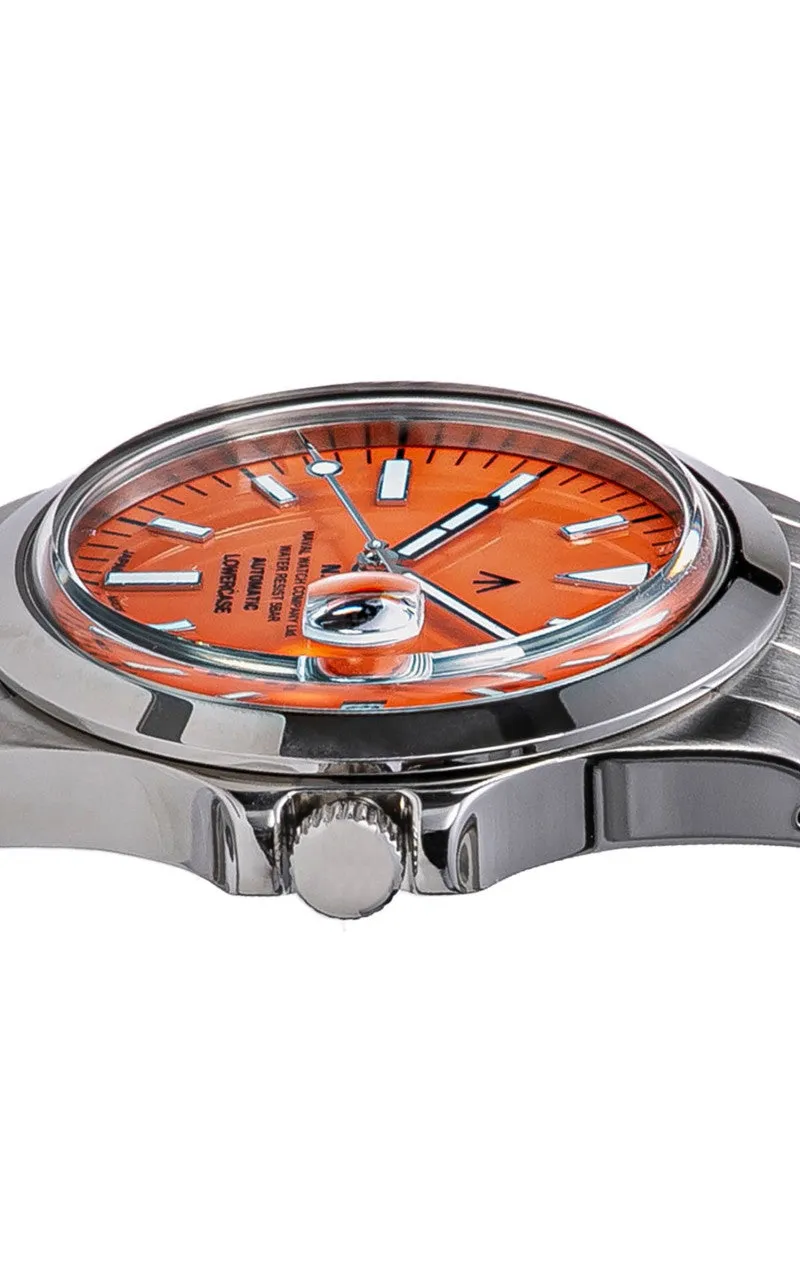 Naval Watch Company by LOWERCASE FRXA016 Orange Dial Metal sold by Cultizm product image thumbnail 3