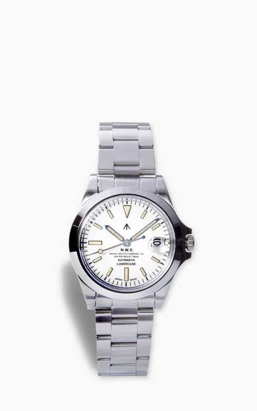 Naval Watch Company by LOWERCASE FRXA017 White Dial Metal made by Cultizm