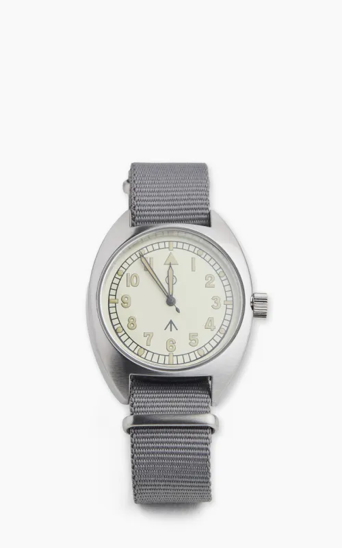 Naval Watch Company MIL-02C Naval Military Watch White Dial Grey sold by Cultizm
