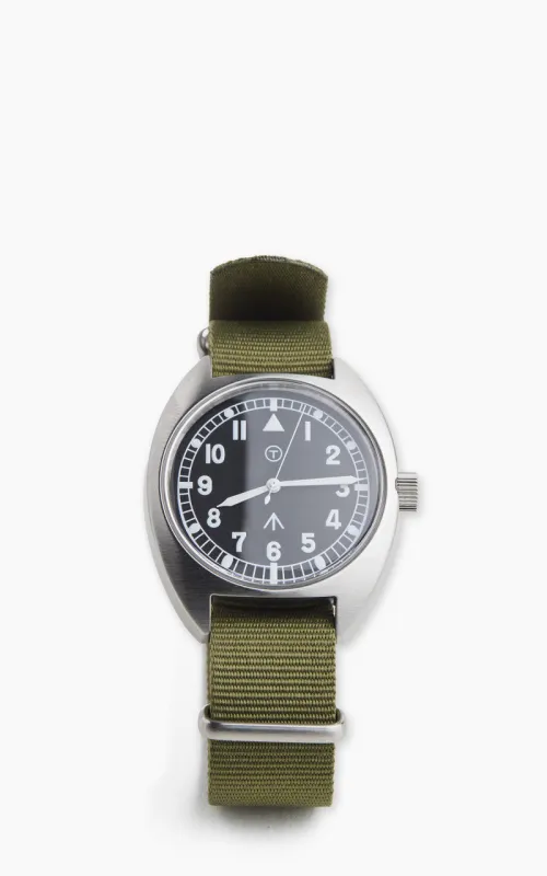 Naval Watch Company MIL-02A Naval Military Watch Black Dial Khaki sold by Cultizm