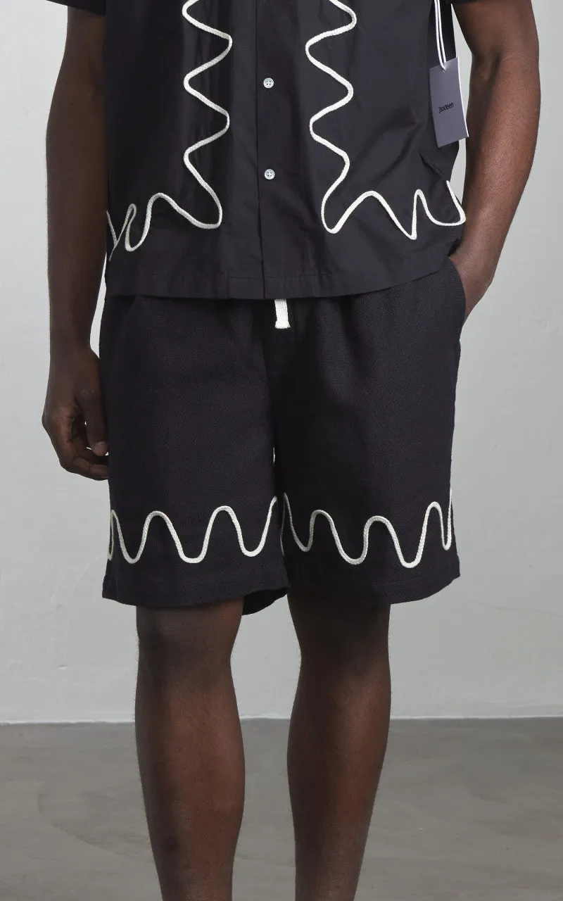 3sixteen Club Short Squiggle Black sold by Cultizm product image thumbnail 4