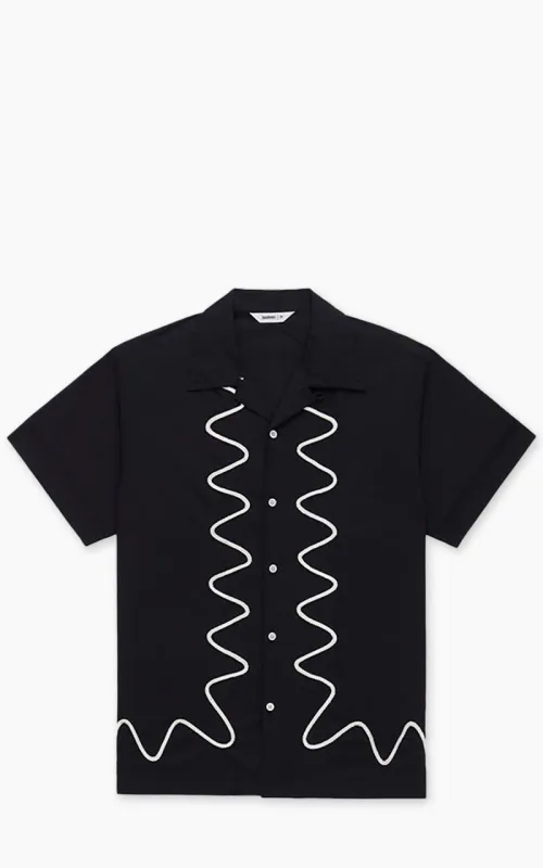 3sixteen Vacation Shirt Squiggle Black sold by Cultizm