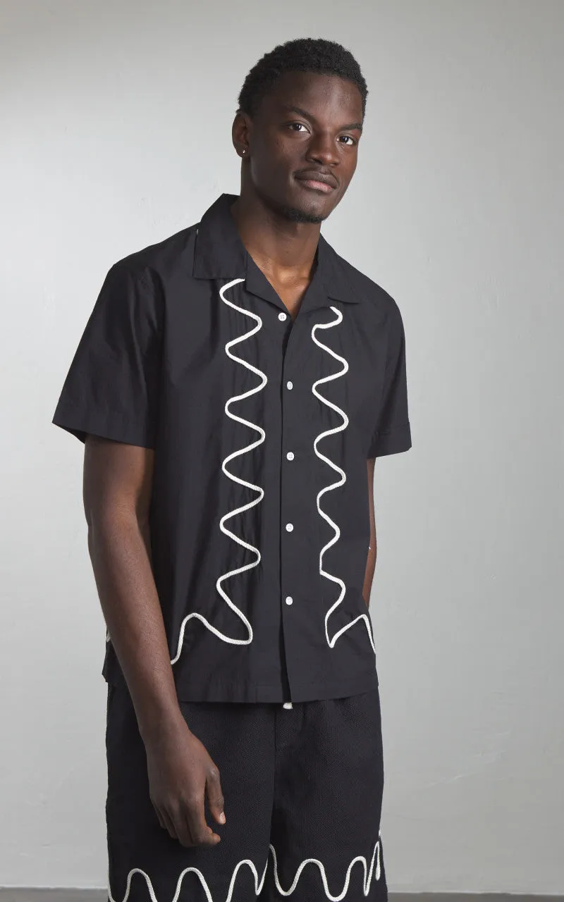 3sixteen Vacation Shirt Squiggle Black sold by Cultizm product image thumbnail 2