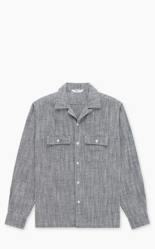 3sixteen Camp Shirt HBT Cotton/Linen Black sold by Cultizm