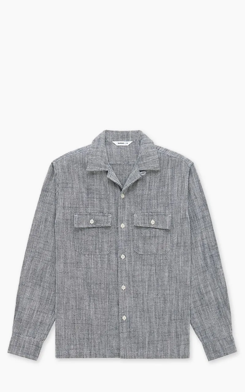3sixteen Camp Shirt HBT Cotton/Linen Black sold by Cultizm