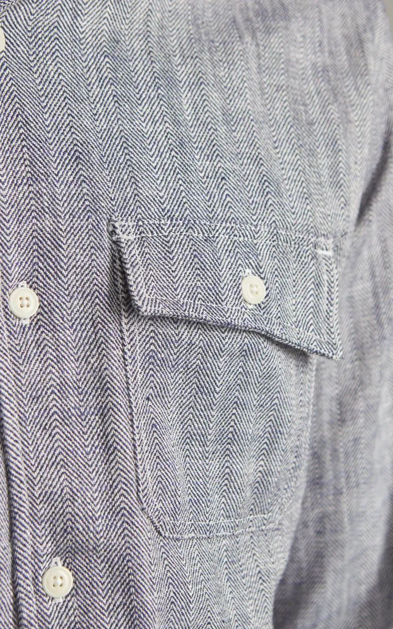 3sixteen Camp Shirt HBT Cotton/Linen Black sold by Cultizm product image thumbnail 4