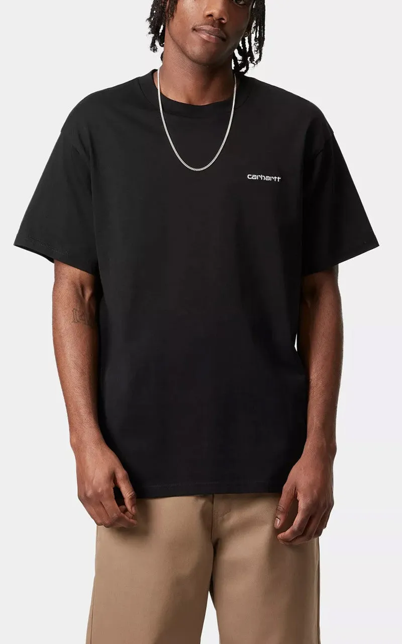 Carhartt WIP S/S Script Embroidery T-Shirt Black/White sold by Cultizm product image thumbnail 2