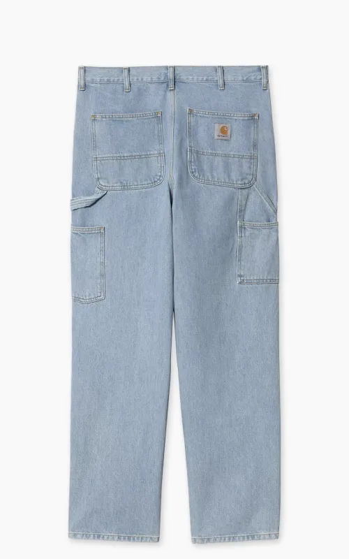 Carhartt WIP Double Knee Pant Smith Denim Heavy Stone Bleached Blue sold by Cultizm