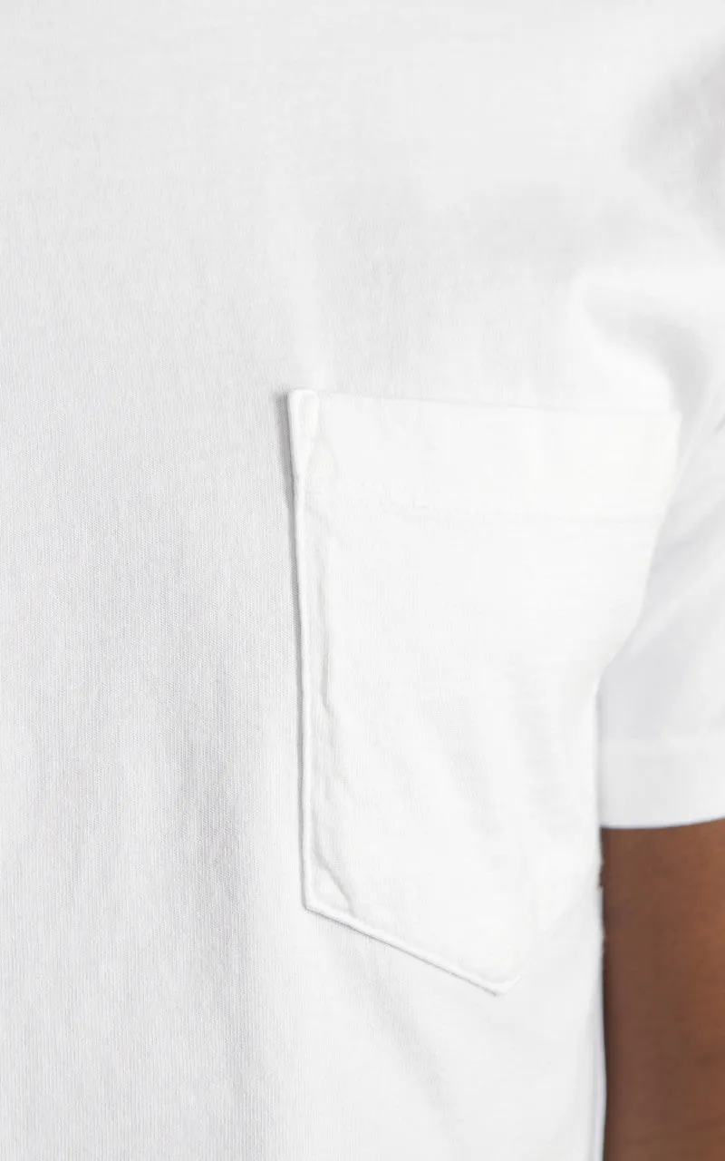 Tellason Heavyweight Pocket T-Shirt White sold by Cultizm product image thumbnail 4