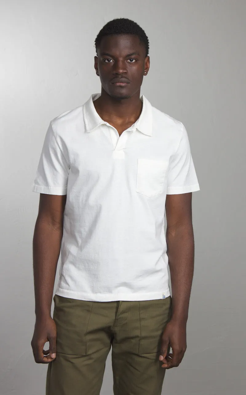 Merz b. Schwanen POLO01 Polo Tee White sold by Cultizm product image thumbnail 2