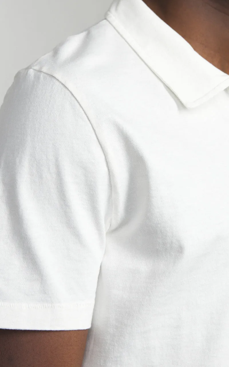 Merz b. Schwanen POLO01 Polo Tee White sold by Cultizm product image thumbnail 4