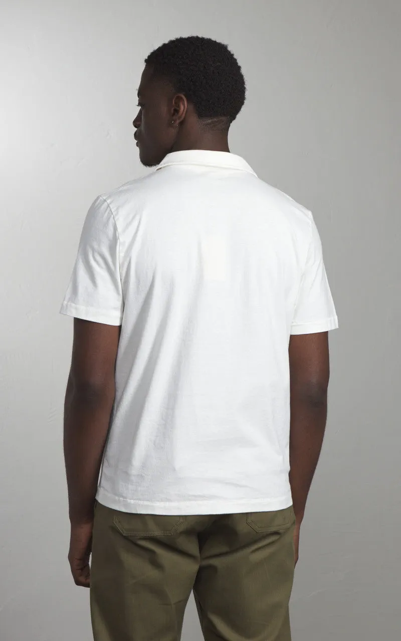 Merz b. Schwanen POLO01 Polo Tee White sold by Cultizm product image thumbnail 3