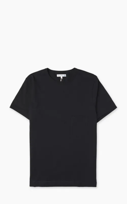 Merz b. Schwanen 2M15P Sturdy Jersey Pocket T-Shirt Black sold by Cultizm