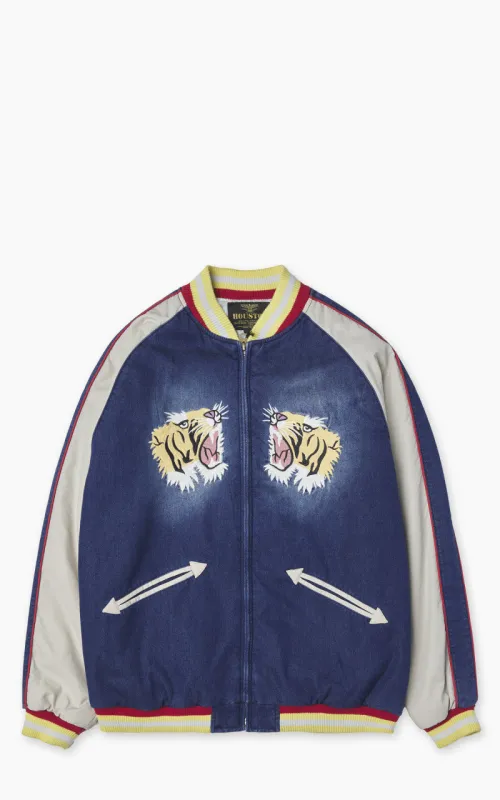 Houston Souvenir Jacket Tiger Indigo sold by Cultizm