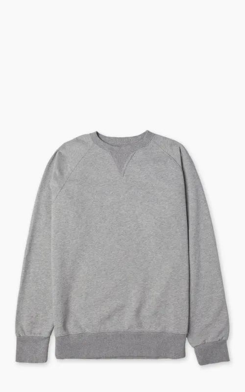 Fortela Harvard Crewneck Brushed Sweatshirt Grey Melange sold by Cultizm