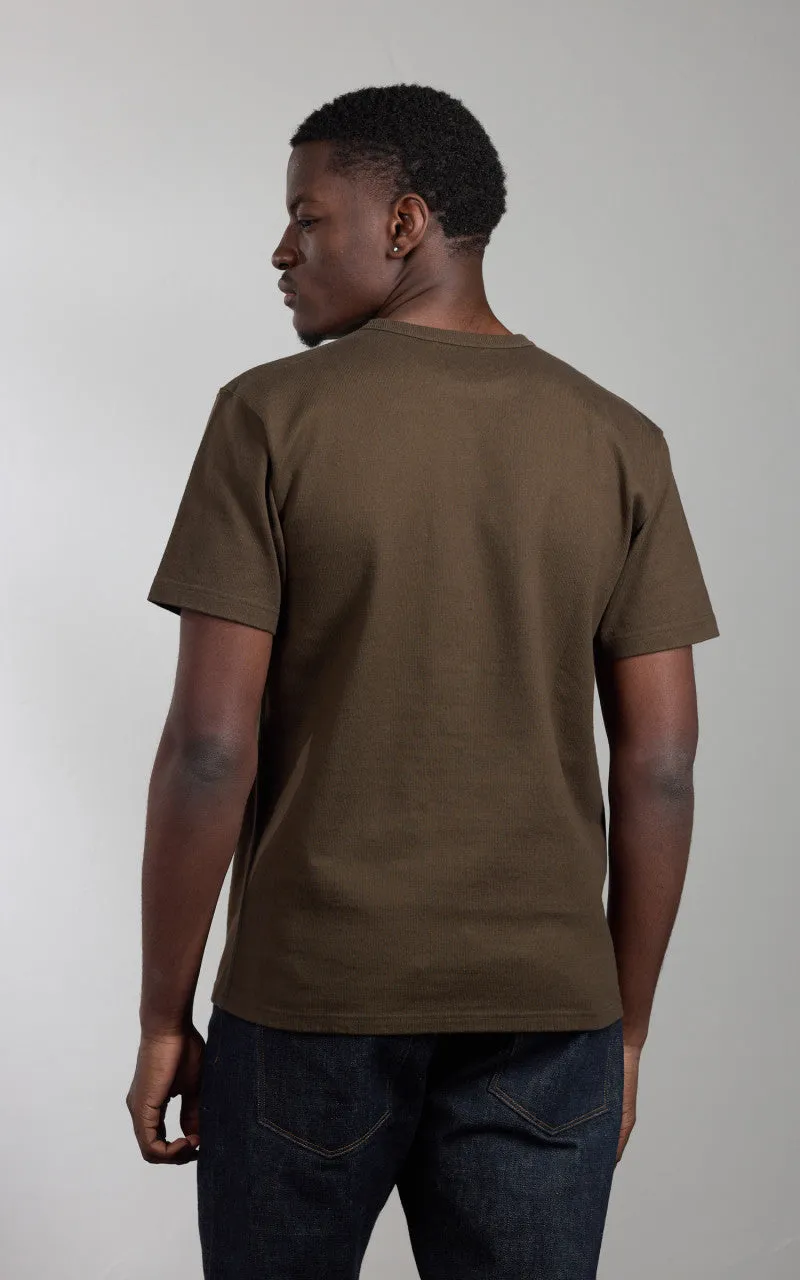 Wonder Looper Double Heavyweight Crewneck T-Shirt Khaki sold by Cultizm product image thumbnail 4