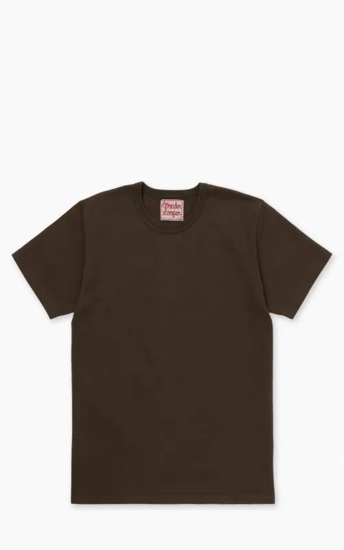 Wonder Looper Double Heavyweight Crewneck T-Shirt Khaki sold by Cultizm