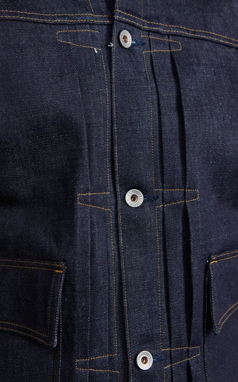 Stevenson Overall Co. Ranch Rider Denim Jacket Unwashed Indigo sold by Cultizm product image thumbnail 4