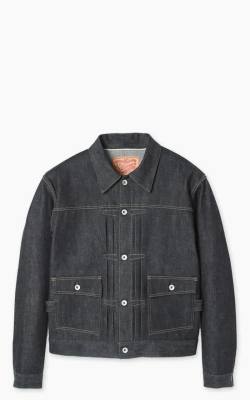 Stevenson Overall Co. Ranch Rider Denim Jacket Unwashed Indigo sold by Cultizm