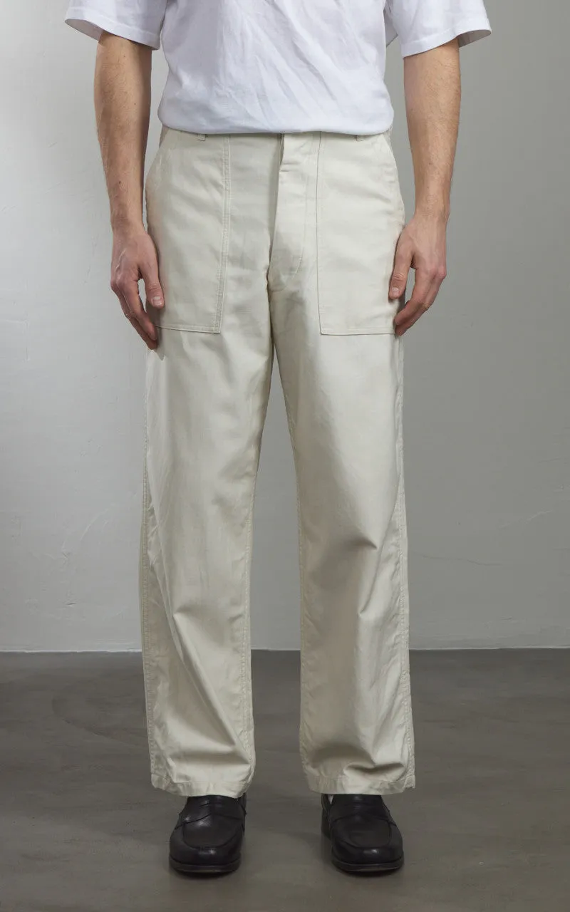 Kaptain Sunshine Baker Pants Ecru sold by Cultizm product image thumbnail 2