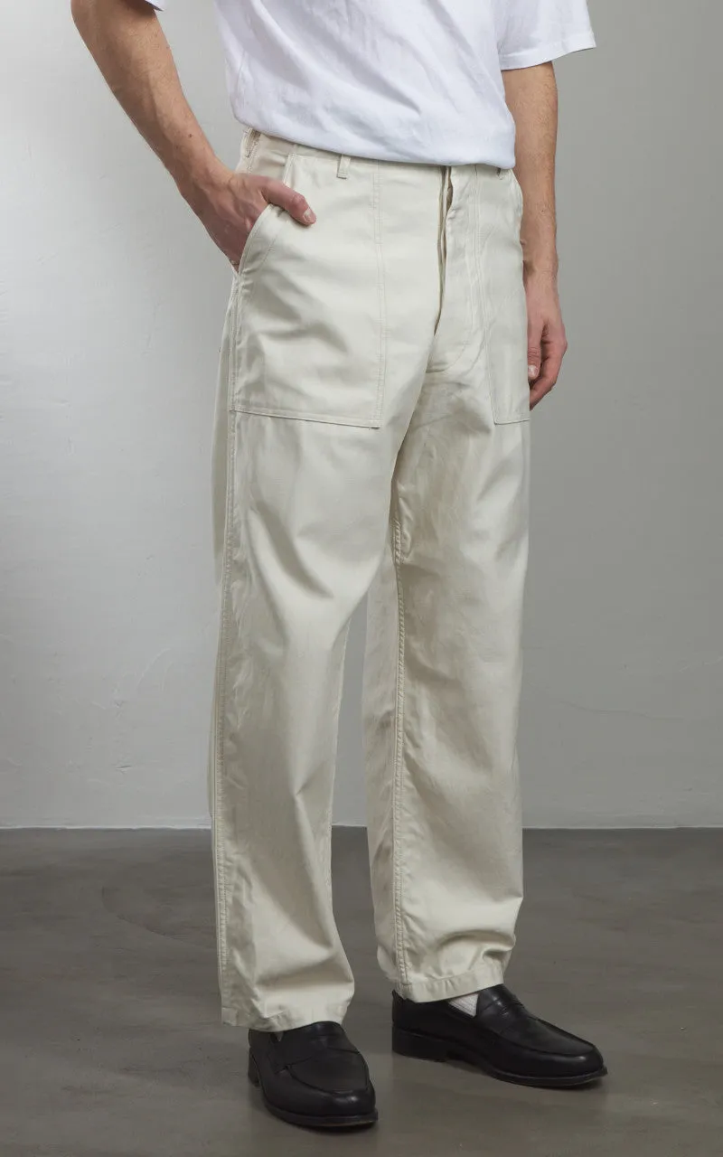 Kaptain Sunshine Baker Pants Ecru sold by Cultizm product image thumbnail 4