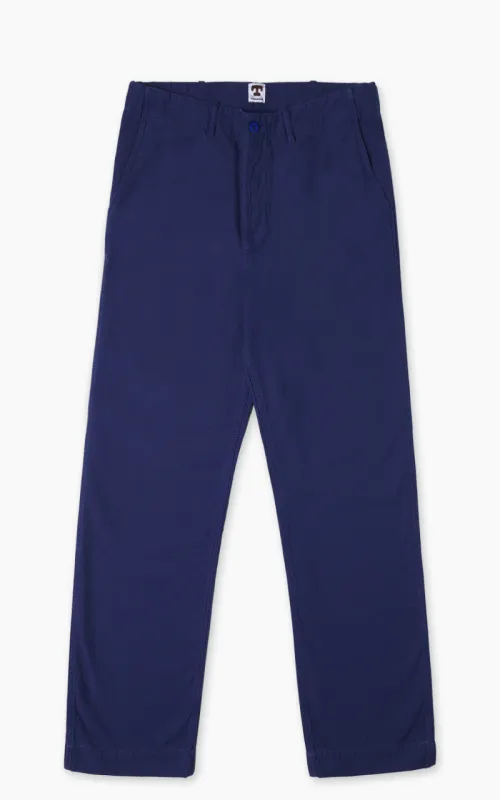 Tellason Seaman Pant French Worker Blue made by Tellason