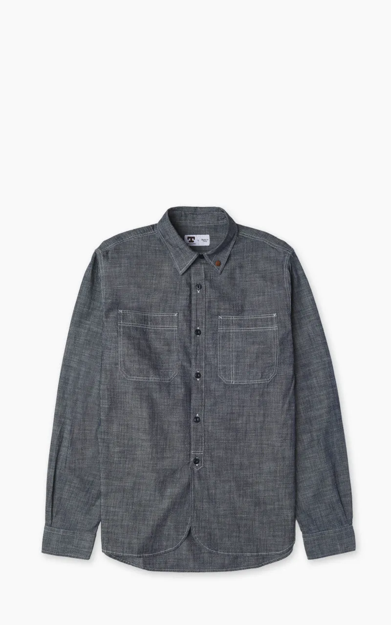 Tellason Fisher Shirt New Chrambray Blue sold by Cultizm