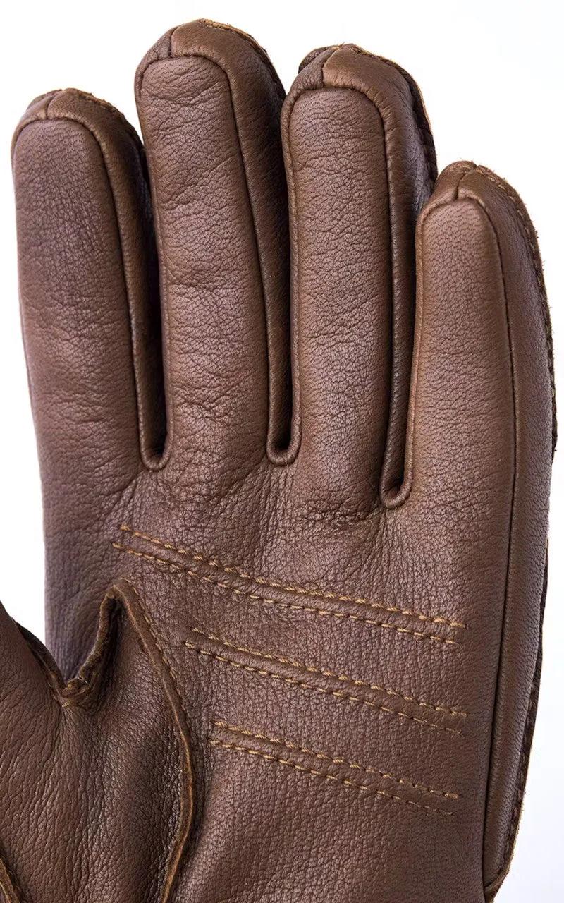 Hestra Deerskin Primaloft Rib Chocolate sold by Cultizm product image thumbnail 3