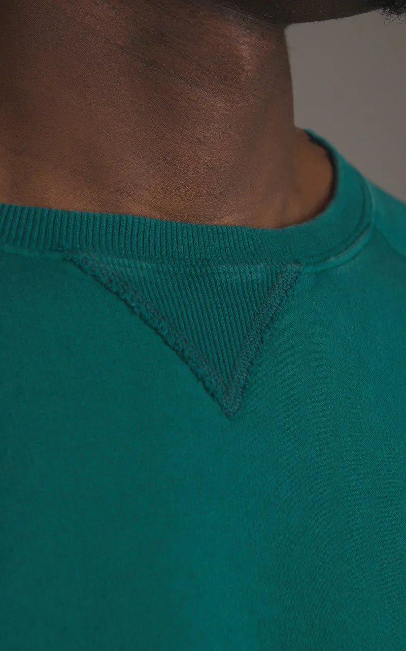 Fortela Harvard Crewneck Fleece Sweatshirt Green sold by Cultizm product image thumbnail 4