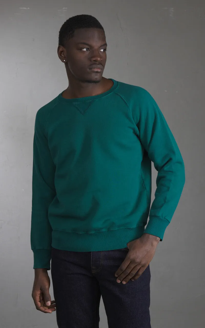 Fortela Harvard Crewneck Fleece Sweatshirt Green sold by Cultizm product image thumbnail 2