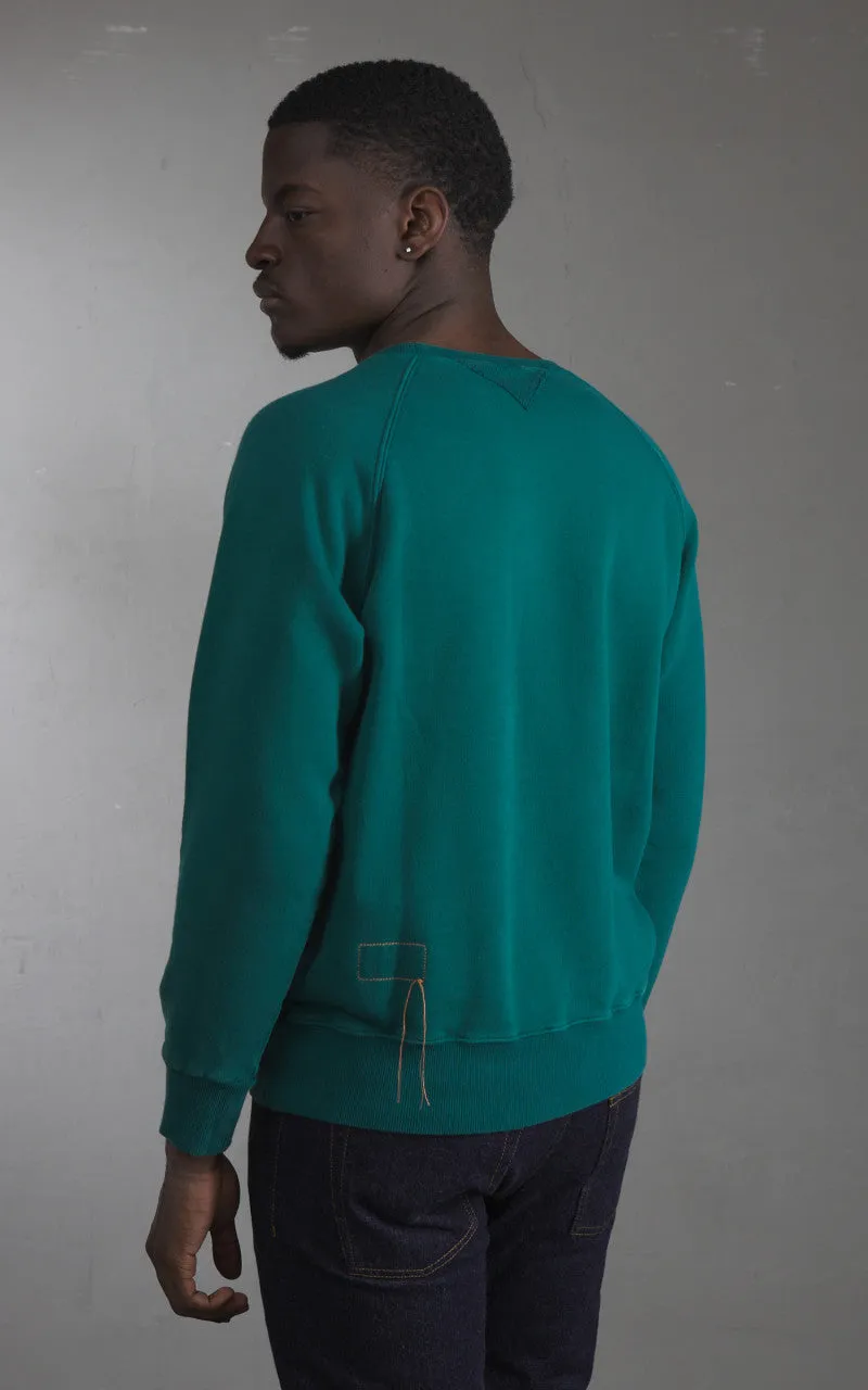 Fortela Harvard Crewneck Fleece Sweatshirt Green sold by Cultizm product image thumbnail 5