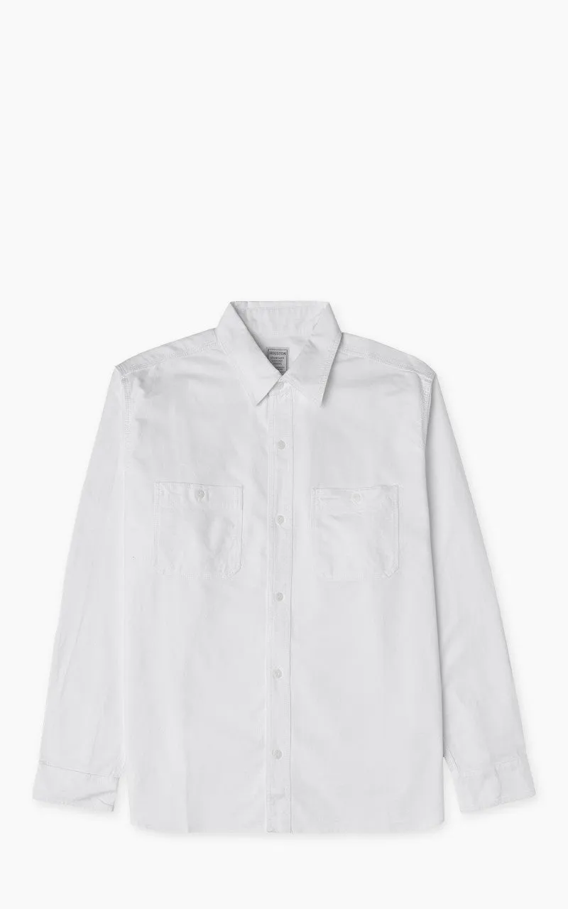 Houston Oxford Work Shirt White sold by Cultizm