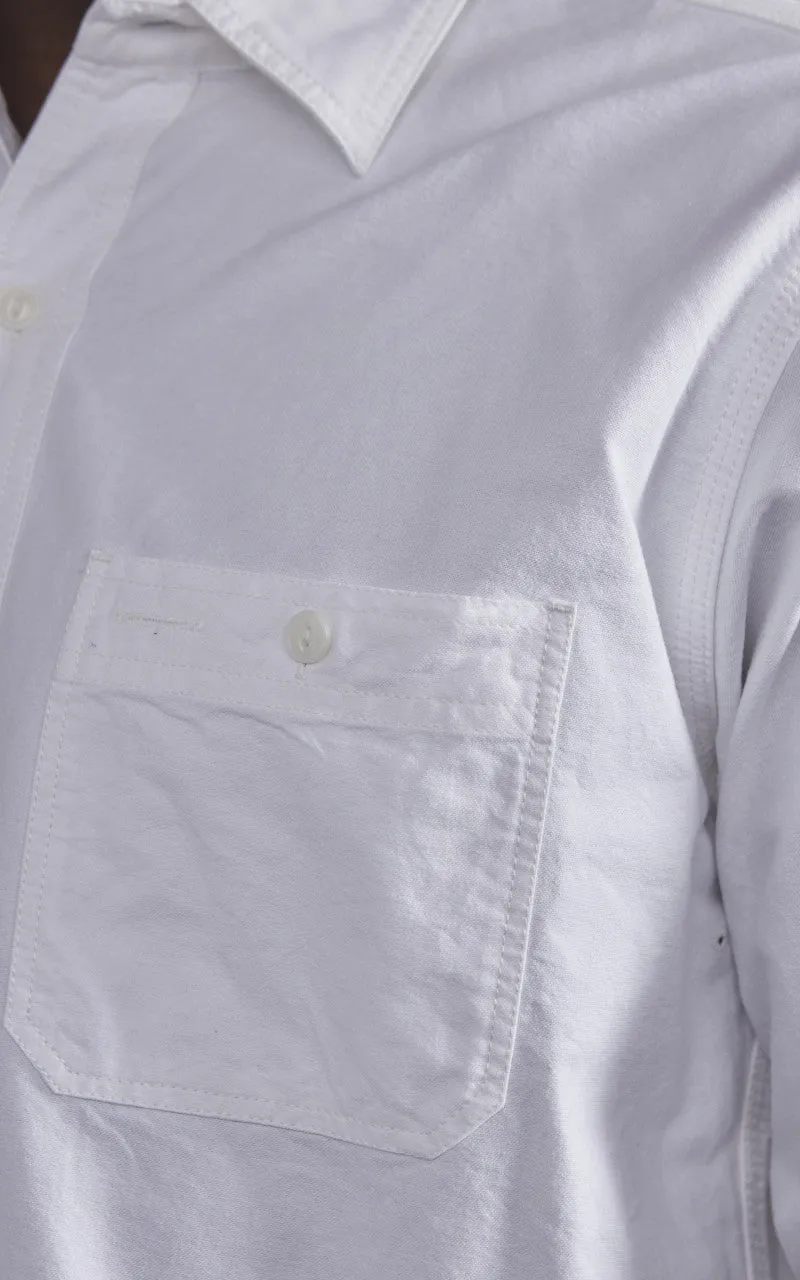 Houston Oxford Work Shirt White sold by Cultizm product image thumbnail 5
