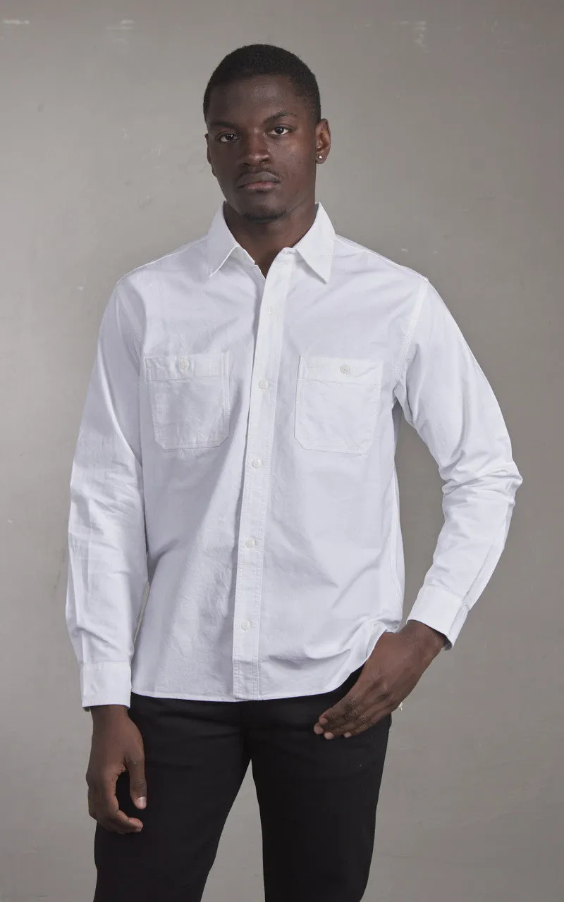 Houston Oxford Work Shirt White sold by Cultizm product image thumbnail 2
