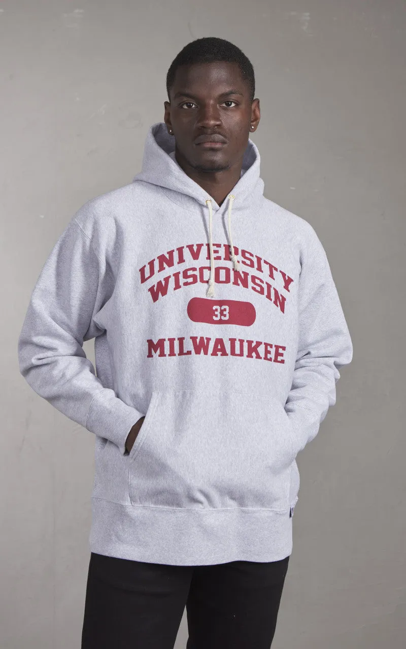Houston U.S. Cotton R/V Hoodie Wisconsin Heather Grey sold by Cultizm product image thumbnail 2