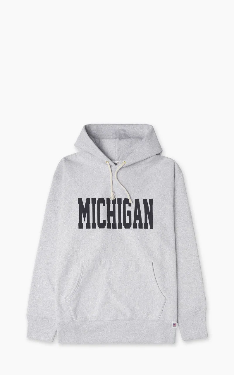 Houston U.S. Cotton R/V Hoodie Michigan Heather Grey sold by Cultizm