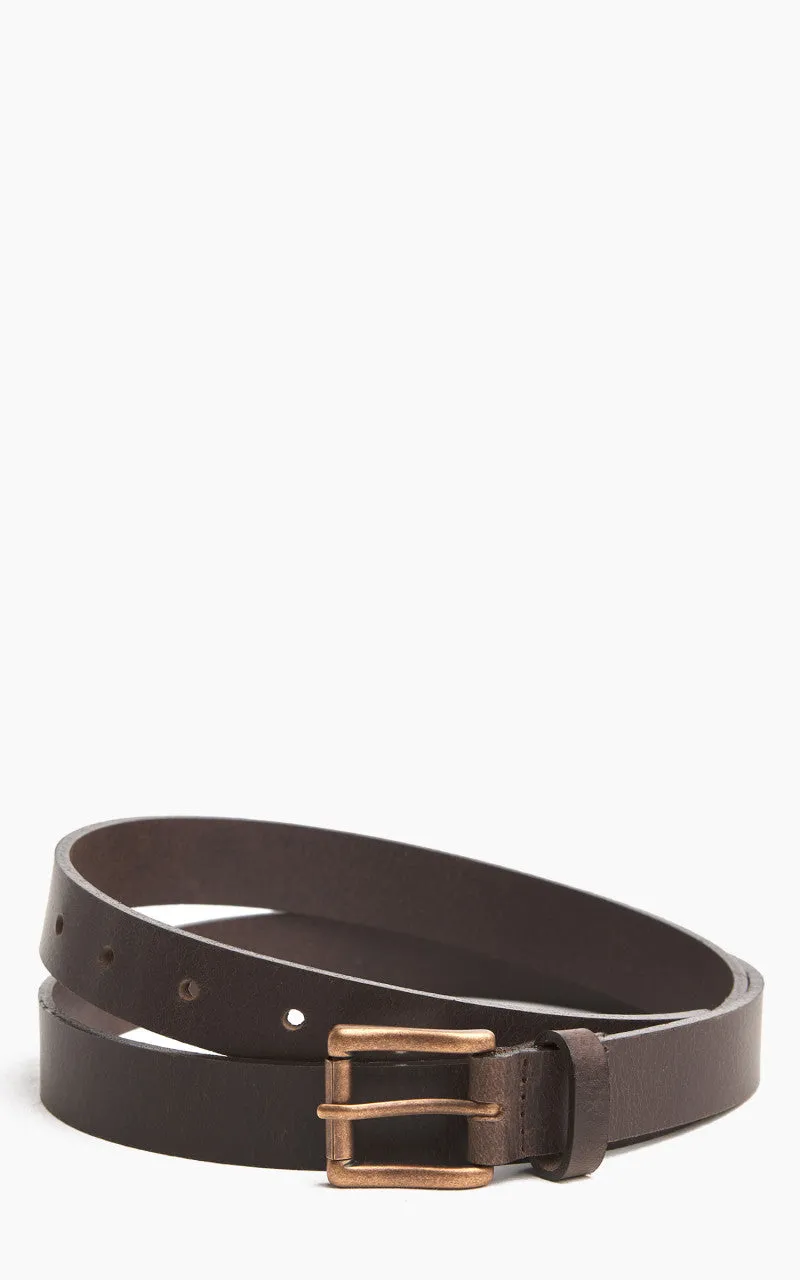 Naked & Famous Denim Buffalo Belt Leather Brown sold by Cultizm