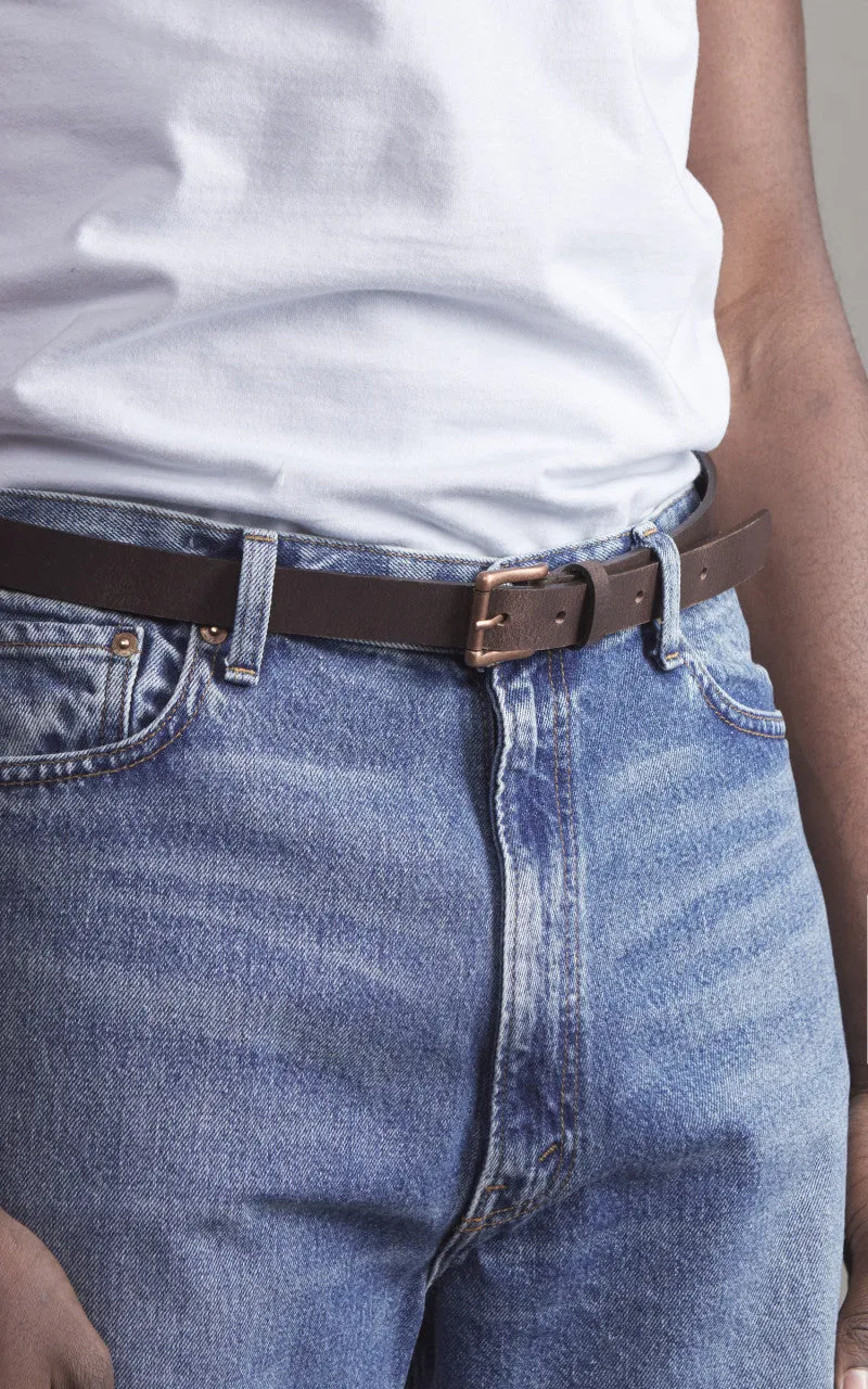 Naked & Famous Denim Buffalo Belt Leather Brown sold by Cultizm product image thumbnail 2