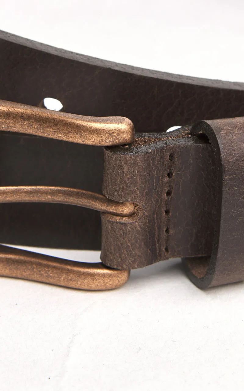 Naked & Famous Denim Buffalo Belt Leather Brown sold by Cultizm product image thumbnail 3