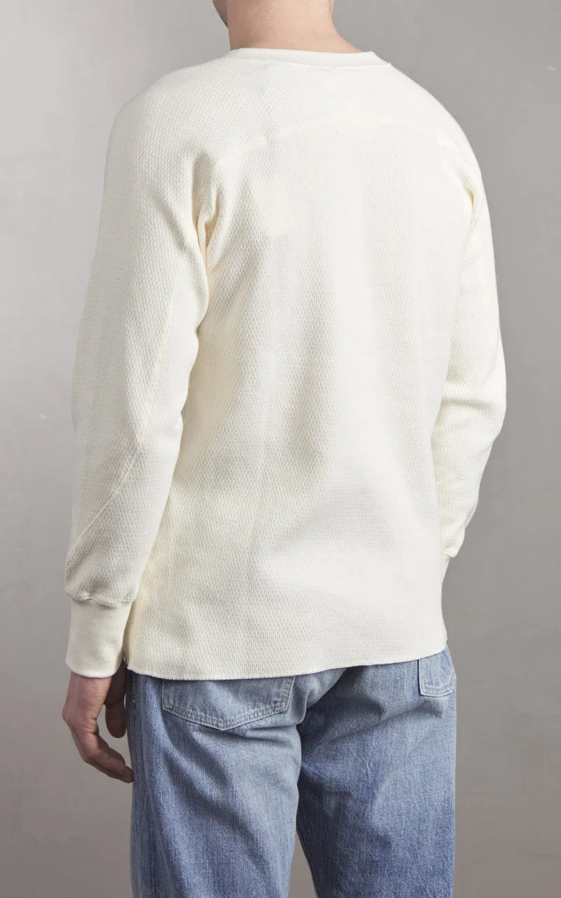 Houston Heavy Thermal L/S Henley Offwhite sold by Cultizm product image thumbnail 3