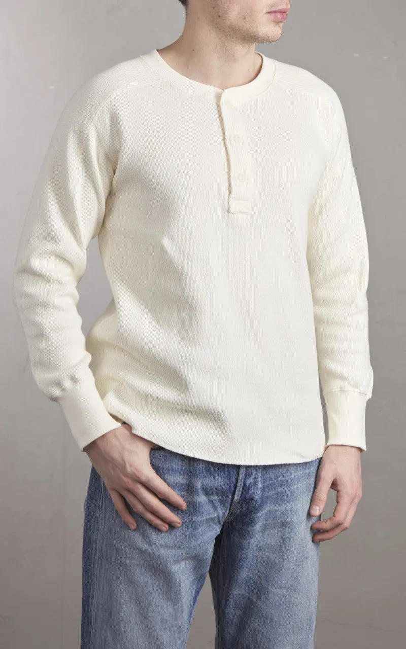 Houston Heavy Thermal L/S Henley Offwhite sold by Cultizm product image thumbnail 2